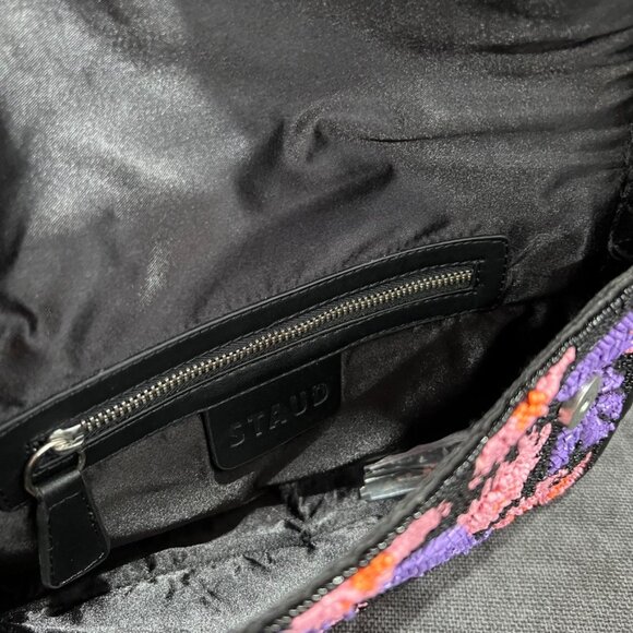 Staud Tommy Beaded Floral Shoulder Bag Quartz Acid - Picture 15 of 15